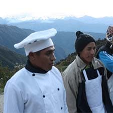 Cuochi e cibo sul Cammino Inca