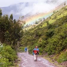Le piogge sul Cammino Inca
